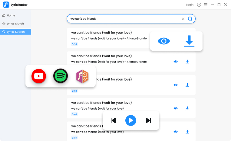 Ullitmate Lyric Finder